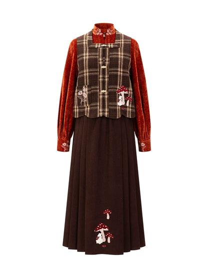 Ming Dynasty Modern Hanfu, Mushroom Rabbit 蘑菇兔 (Preorder)