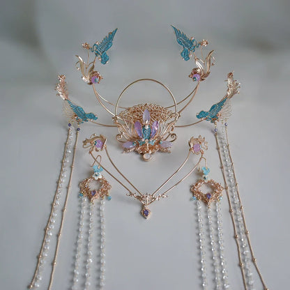 Hanfu Hair Accessories Set: Purple Immortal