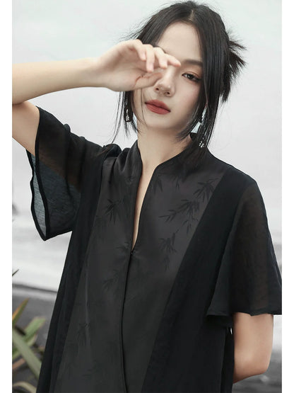 New Chinese Style Satin Dress: Space