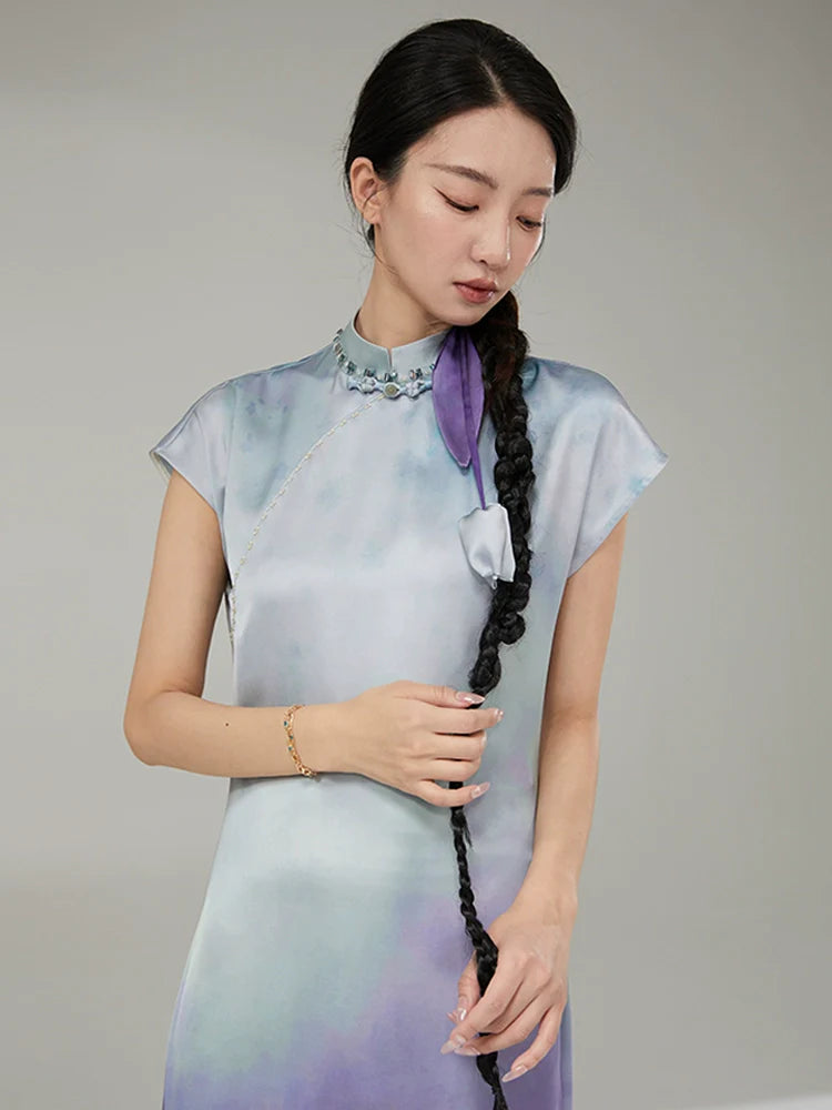 Xiuying 岫影 - New Chinese Style Cheongsam Dress (Preorder)