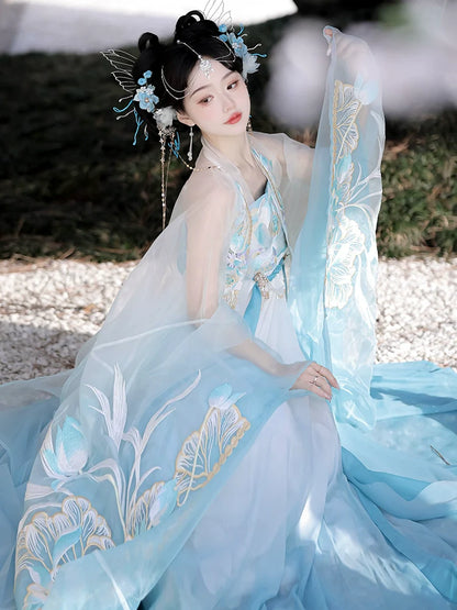 Hibiscus - Tang Dynasty Style Hanfu Dress Heziqun