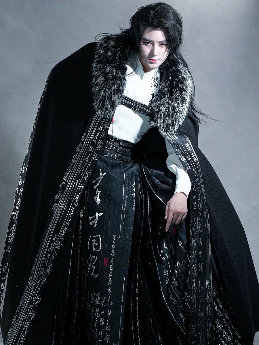 Calligraphy Woolen Weaving Cloak