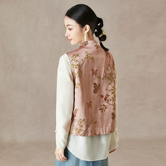 Poet - New Chinese Style Jacquard Women Vest
