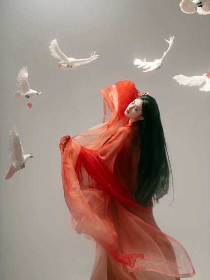 Red Sakura 红樱 - Tang Dynasty Style Qixiong Ruqun