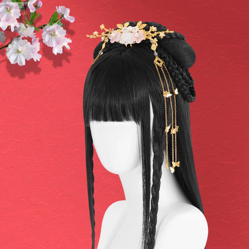 Blue Lotus - Chinese Style Hair Wig for Hanfu