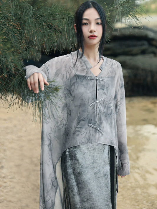 Neo-Chinese Style x Cardigan: Ashleaf