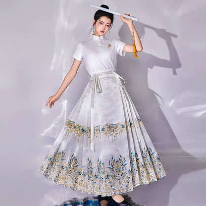 Ming Dynasty Modern Hanfu, Mamianqun, Phoenix Crown 凤冠 (Preorder)