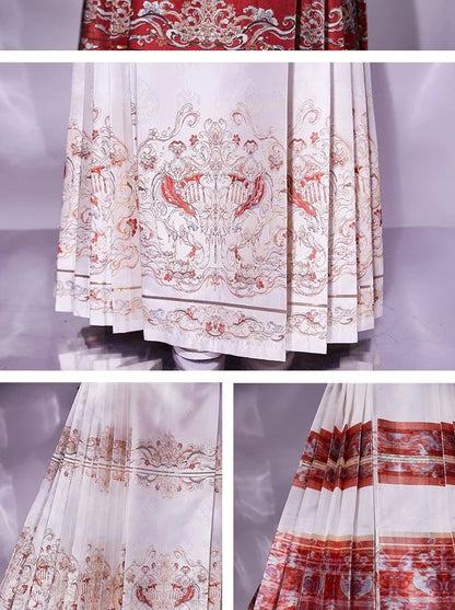 Ming Dynasty Modern Hanfu, Mamianqun, Auspicious Elephant 太平有象