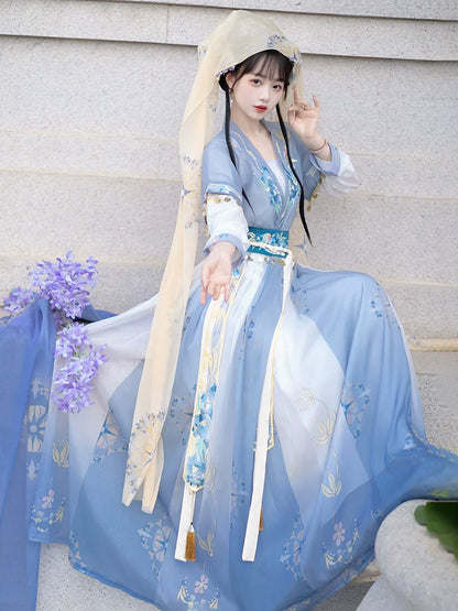 Belling Flower 拂铃花 - Tang Dynasty Style Beizi Qiyao Ruqun