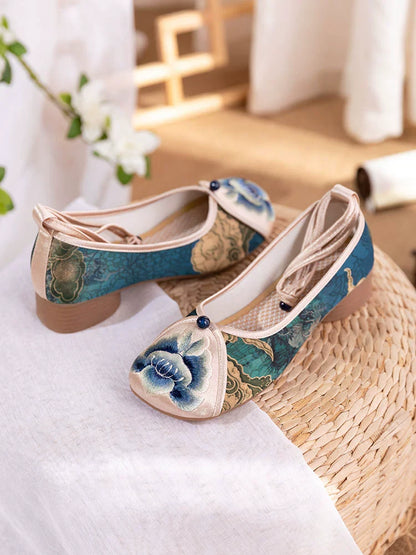 Eleanor - Embroidered Qipao Shoes