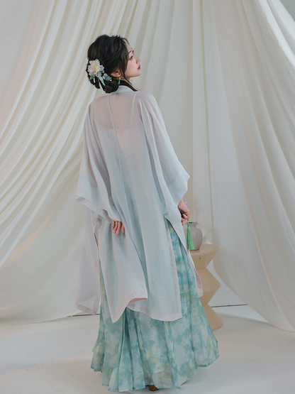 Lotus Blush 荷花娇 - New Chinese Style Song Dynasty Hanfu (Preorder)