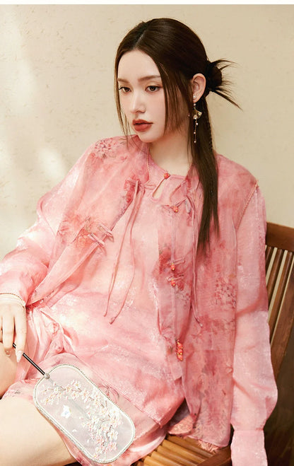 Begonia 粉棠 - New Chinese Style Matching Set
