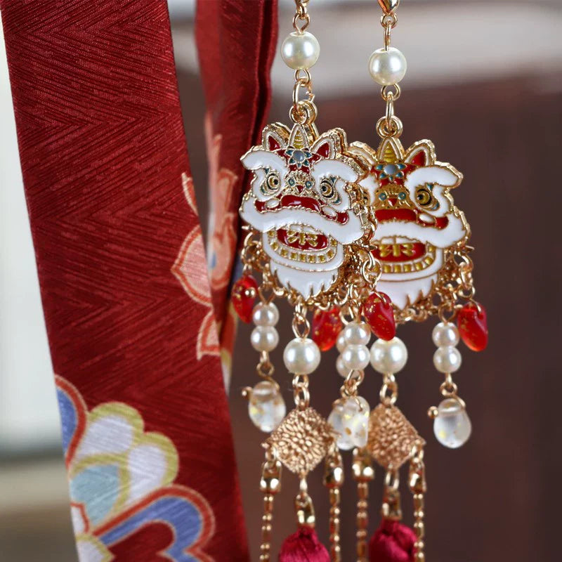 Hair Ties: Chinese Lions