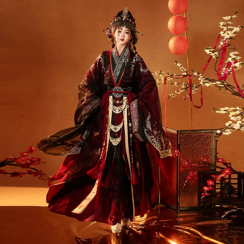 Fire Lotus - Warring States and Han Dynasty Straight Hem Robe