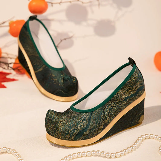 Abigail - Chinese Style Brocade Hanfu Shoes