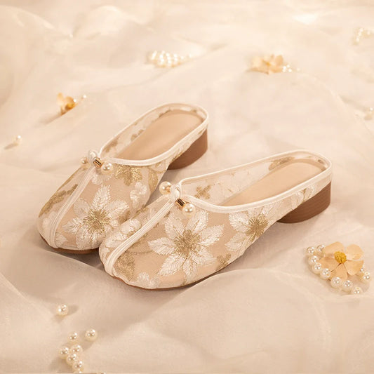 Vanessa - Sheer Slip-On Shoes for Cheongsam