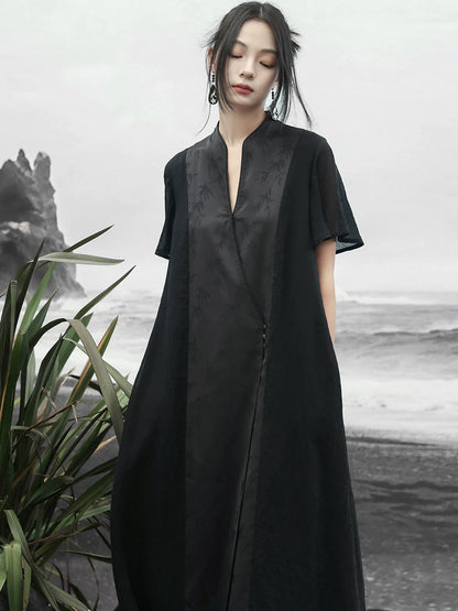 New Chinese Style Satin Dress: Space