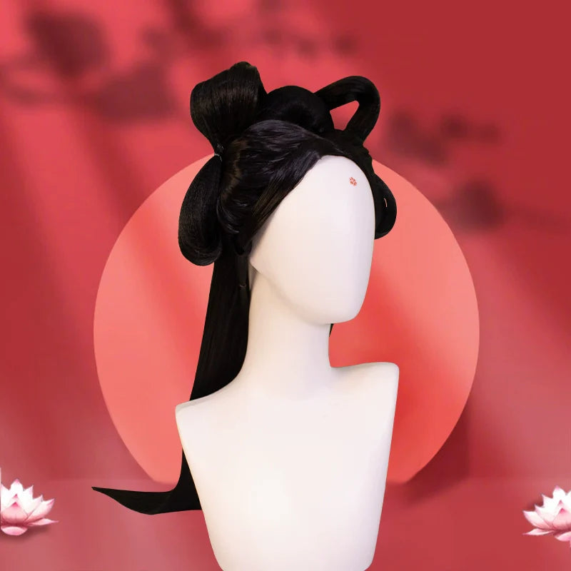 Tang Flowers - Chinese Style Hair Wig for Hanfu