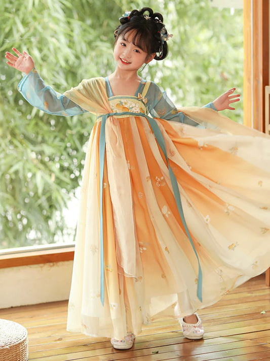 Lemon - Tang Dynasty Hanfu Dress, Princess Costume for Girls