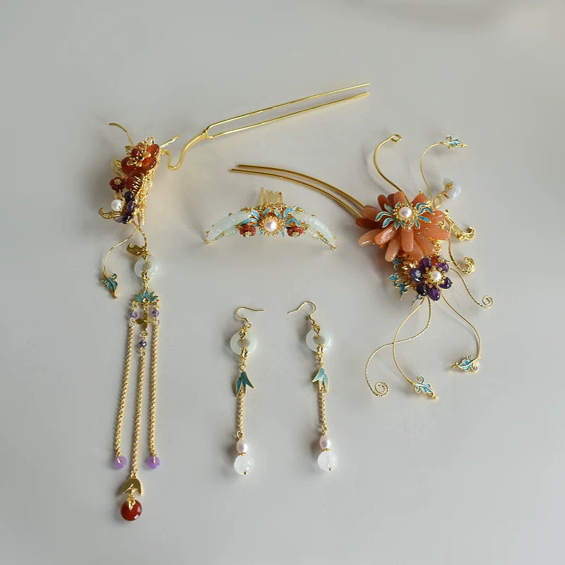 Hanfu Hair Accessories Set: Yi Huan