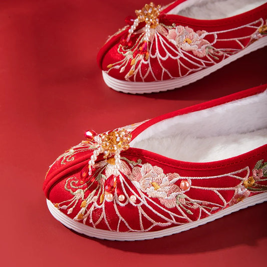 Lila - Embroidered Hanfu Bridal Shoes