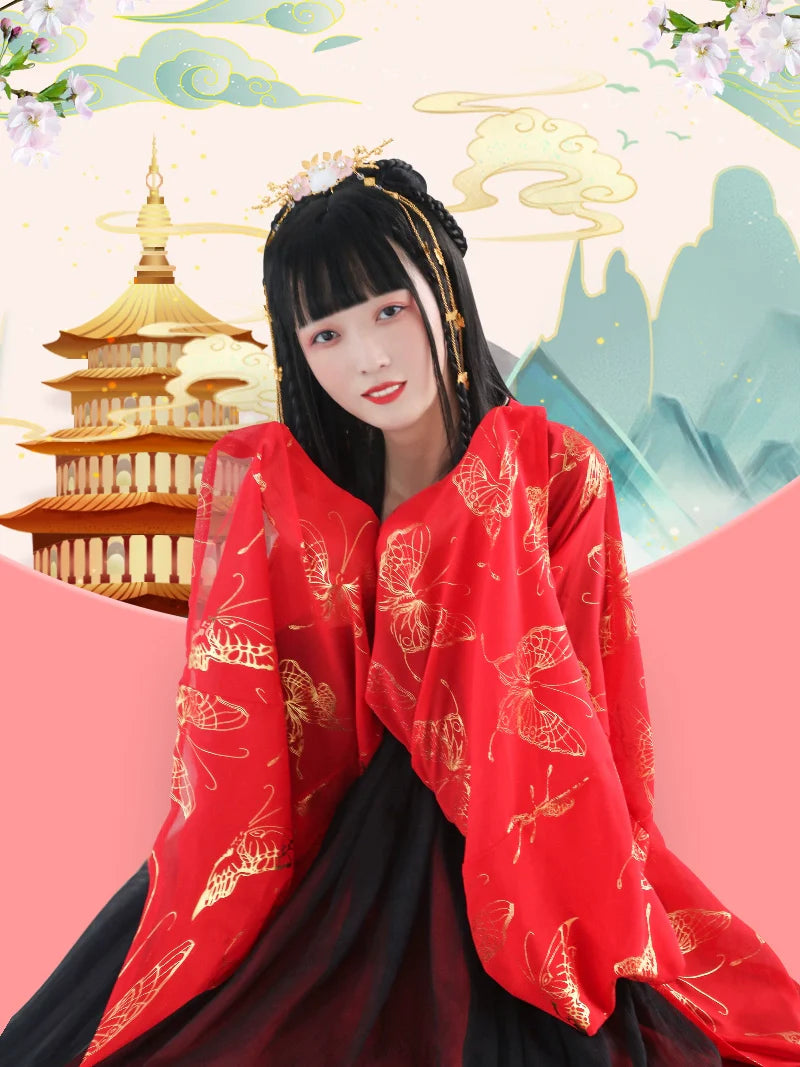 Blue Lotus - Chinese Style Hair Wig for Hanfu