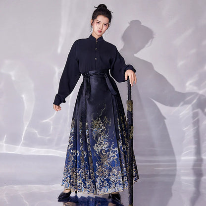 Ming Dynasty Modern Hanfu, Mamianqun, Starry Skies