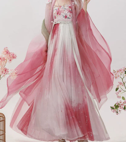 Rose - Tang Dynasty Style Hanfu Dress Heziqun