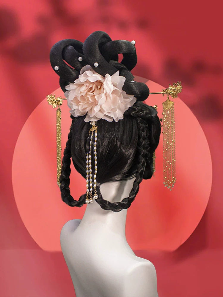 Hibiscus - Chinese Style Hair Wig for Hanfu