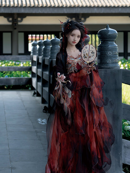 Thousand Miles Dreams 千里梦 - Tang Dynasty Style Hanfu Dress Heziqun (Preorder)