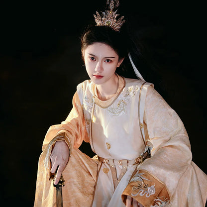 Tang Dynasty Hanfu Robe - Eternal Dawn 东君云梦