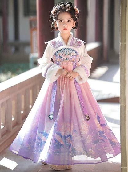 Anya - Winter Hanfu Dress, Princess Costume for Girls