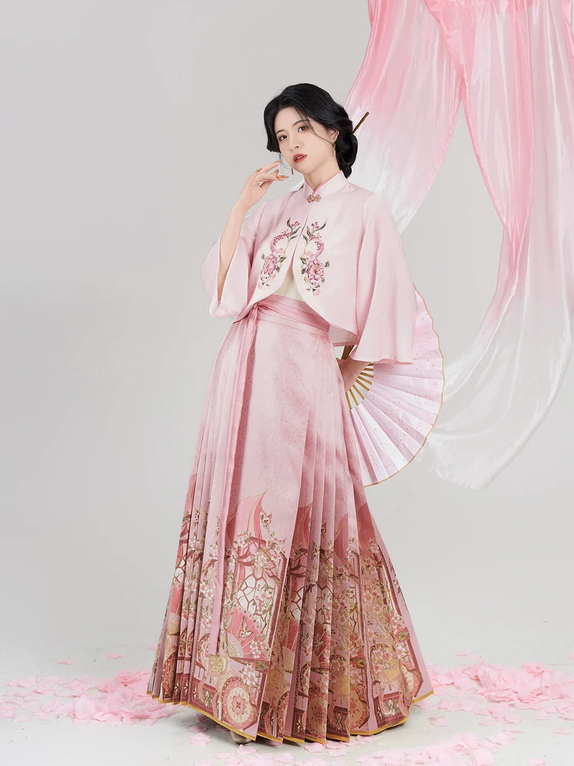 Ming Dynasty JX3 Inspired Modern Hanfu, Burning Peach 桃灼 (Preorder)