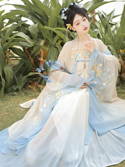 Slow Spring 不春 - Tang Dynasty Style Hanfu Dress Heziqun