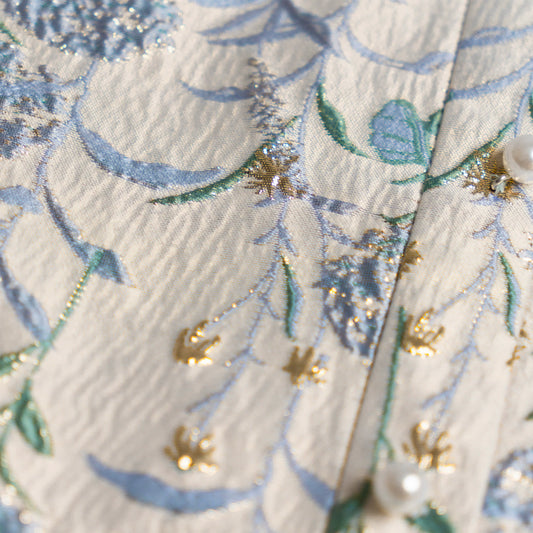 Ming Dynasty x Hanfu Bustier: Hydrangea 绣球