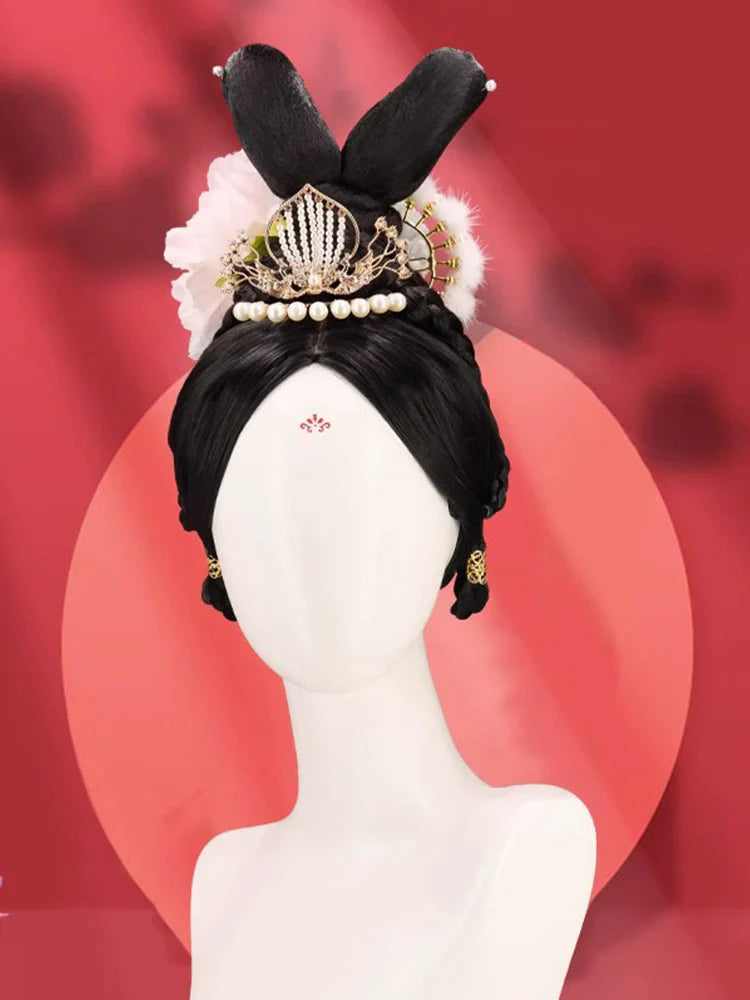 Literary Glow - Chinese Style Hair Wig for Hanfu