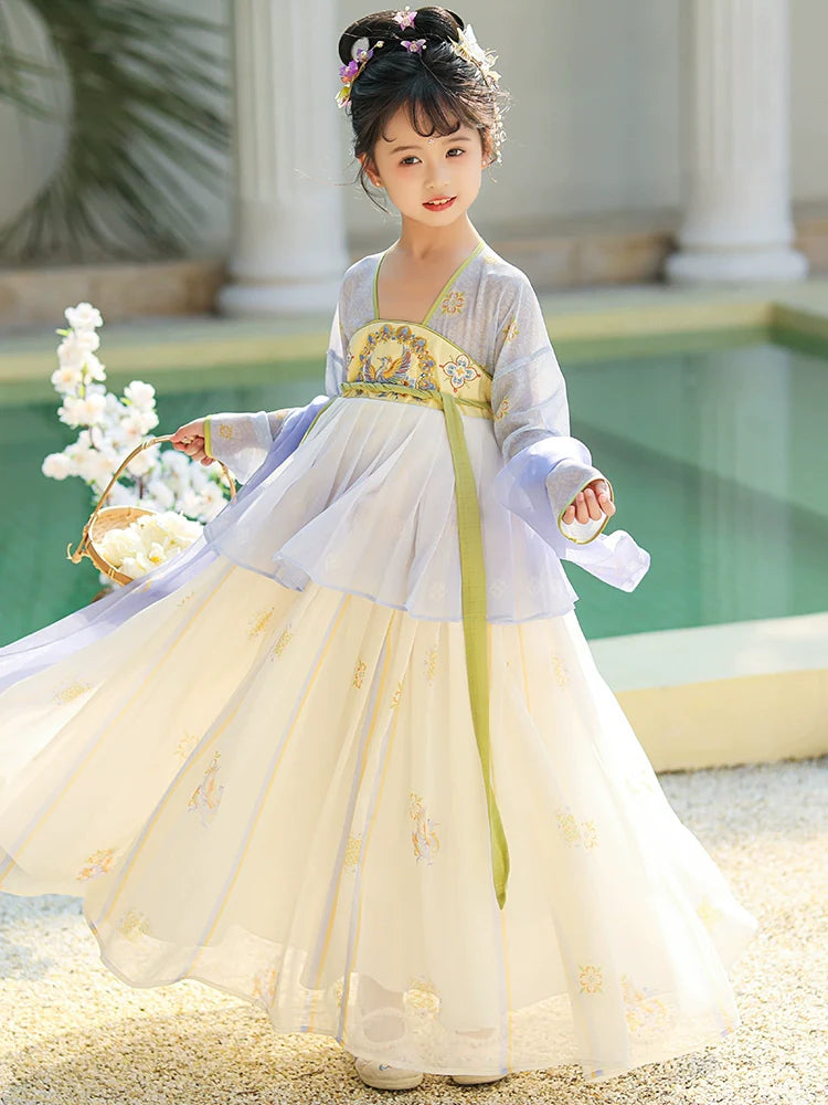 Sienna - Tang Dynasty Hanfu Dress, Princess Costume for Girls