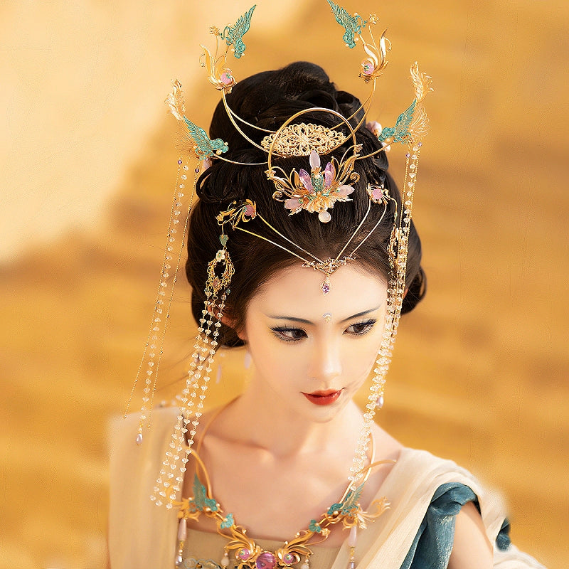 Hanfu Hair Accessories Set: Purple Immortal