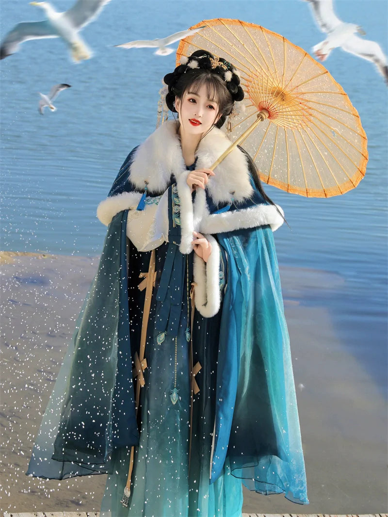 Yan Ruyu 颜如玉 - Tang Dynasty Style Qixiong Ruqun for Winter