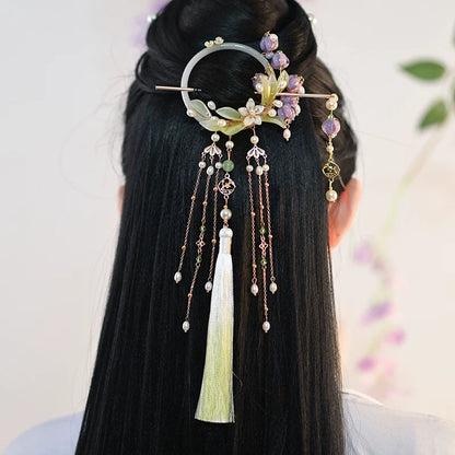 Back Hair Pin: Lily of the Valley