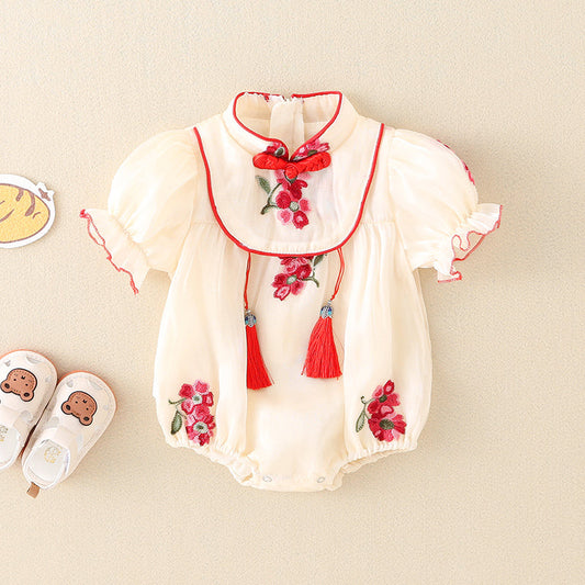 Festive - Cheongsam Style Baby Onesies for Girls