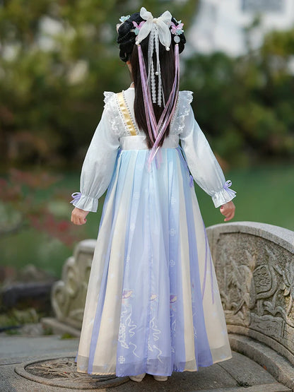 Butterfly - Tang Dynasty Hanfu Dress, Princess Costume for Girls