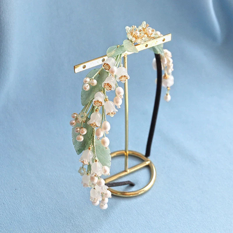 Fairy Hair Band: Jade Leaves