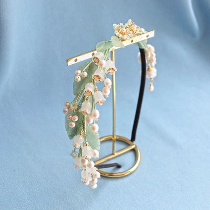 Fairy Hair Band: Jade Leaves