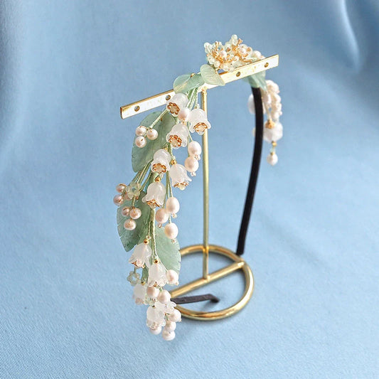 Fairy Hair Band: Jade Leaves