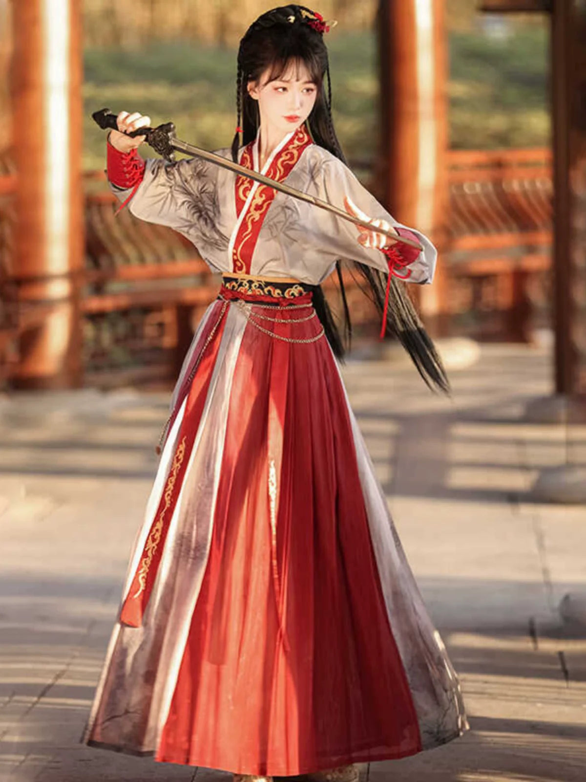 Wei Jin Wuxia Style Qiyao Ruqun - Soft Tunes 绕指柔