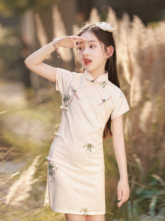 Emily - New Chinese Style Cheongsam for Girls