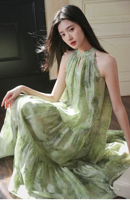 Modern Cheongsam: Peaches and Plums