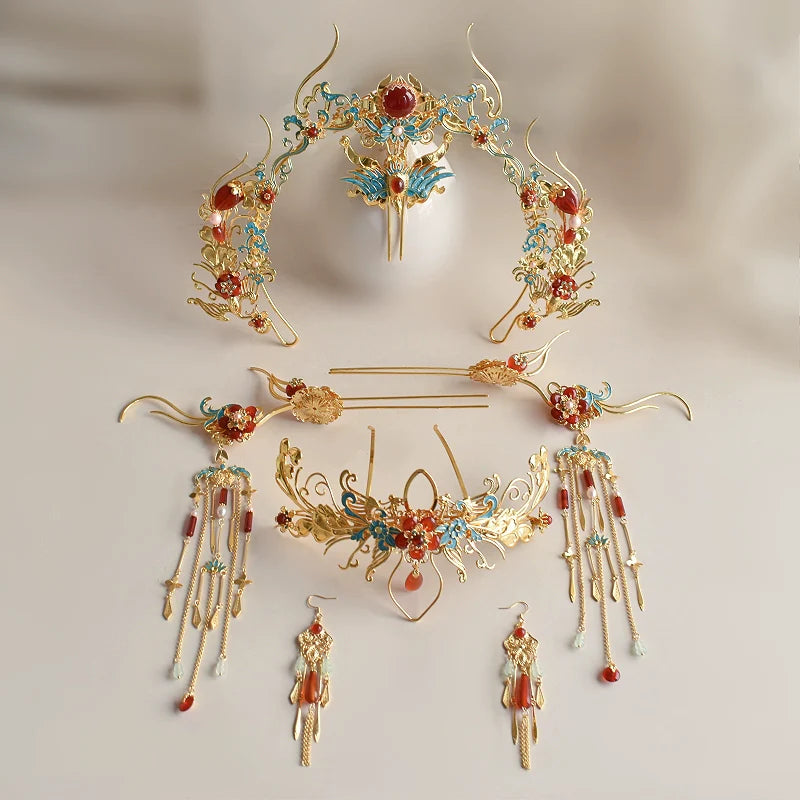 Chinese Wedding Hair Accessories: Phoenix Dance