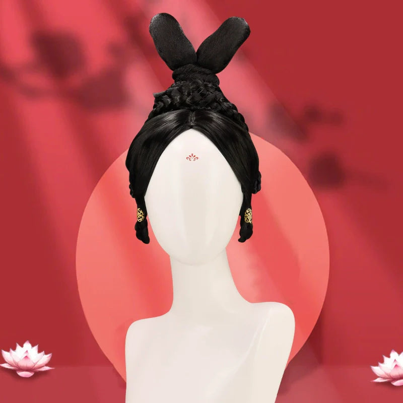 Literary Glow - Chinese Style Hair Wig for Hanfu
